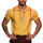 Men's Vintage Casual Striped Embroidered Cotton Short Sleeve Polo Shirt MTA2985E3TO