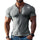 【24-hour shipping out】Men's Solid Color Cotton Blend V-neck Short-sleeved T-shirt 66233544X