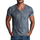 Men's Classic Casual Thin Suede Washed Distressed V-neck Slim Short-sleeved T-shirt MTA1920G5K