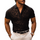 Men's Fashion Lace Lapel Short Sleeve Casual Polo Shirt MTA1296E2Z
