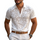 【24-hour shipping out】Men's Solid Lace Lapel Short Sleeve Casual Polo Shirt MTA0885E3Z