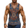 【24-hour shipping out】Men's Retro Casual Ethnic Style Geometric Print Round Neck Tank Top 99953934TO