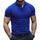 【24-hour shipping out】Men's Solid Slim Lapel Short Sleeve Casual Polo Shirt 22236281Z