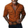 Men's Retro Casual Solid Pocket Long Sleeve Shirt 51033666TO