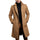 Men's Solid Notch Lapel Single-breasted Mid-length Coat 14523733Z