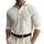 Men's Solid Striped Lapel Long Sleeve Polo Shirt 11488498Z