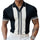 【24-hour shipping out】Men's Summer Classic Black and White Knitted Short Sleeve T-Shirt MTA3125C3U